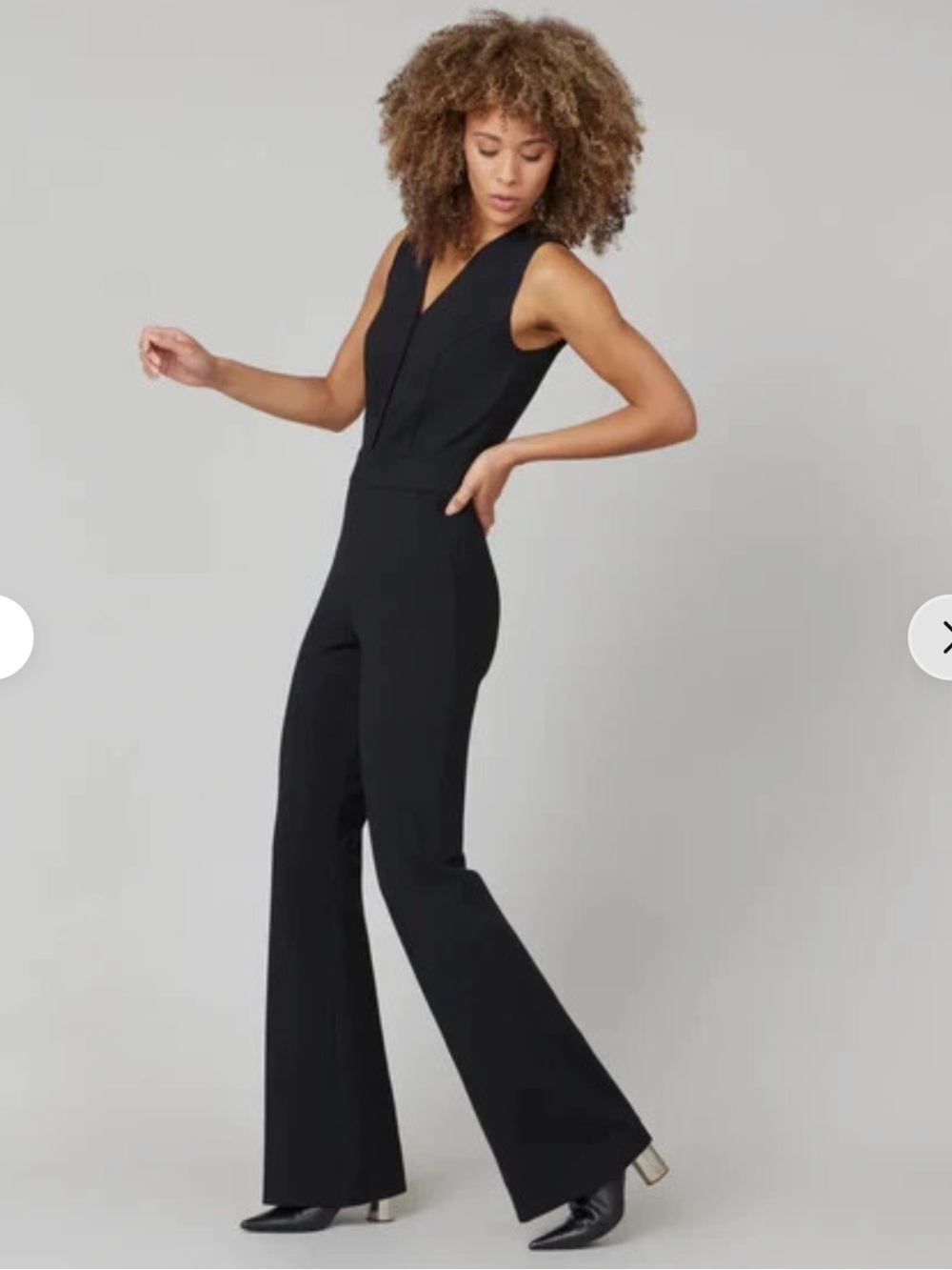 NWT SPANX Black The Perfect Shaping Pant Jumpsuit Ponte Knit Sleeveless NEW